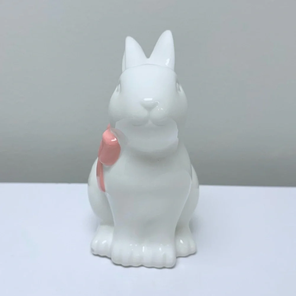 New! Target Bullseye Playground White Ceramic Bunny with Pink Floral & Bow, 2026